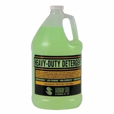 Here's an alt tag for the image: `Georgia Steel Heavy-Duty Detergent jug`