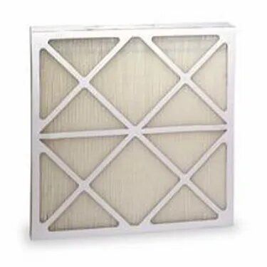 Here's an alt tag for the image: Square pleated air filter.