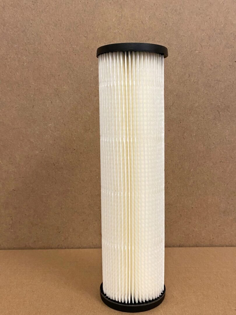 Pleated water filter cartridge replacement.