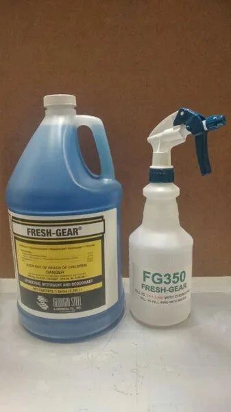 Fresh-Gear concentrate and spray bottle.